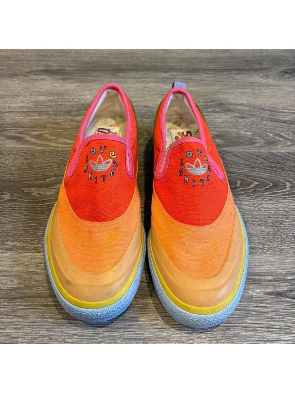 Adidas Nizza Slip-On Low Pride Love Unites GW2421 Rainbow Multicolor Women’s 7